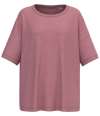 SP304 Spasso Ladies Oversized Slub T-Shirt Antique Rose colour image